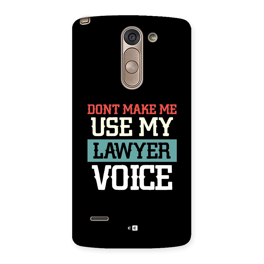 Lawyer Voice Back Case for LG G3 Stylus