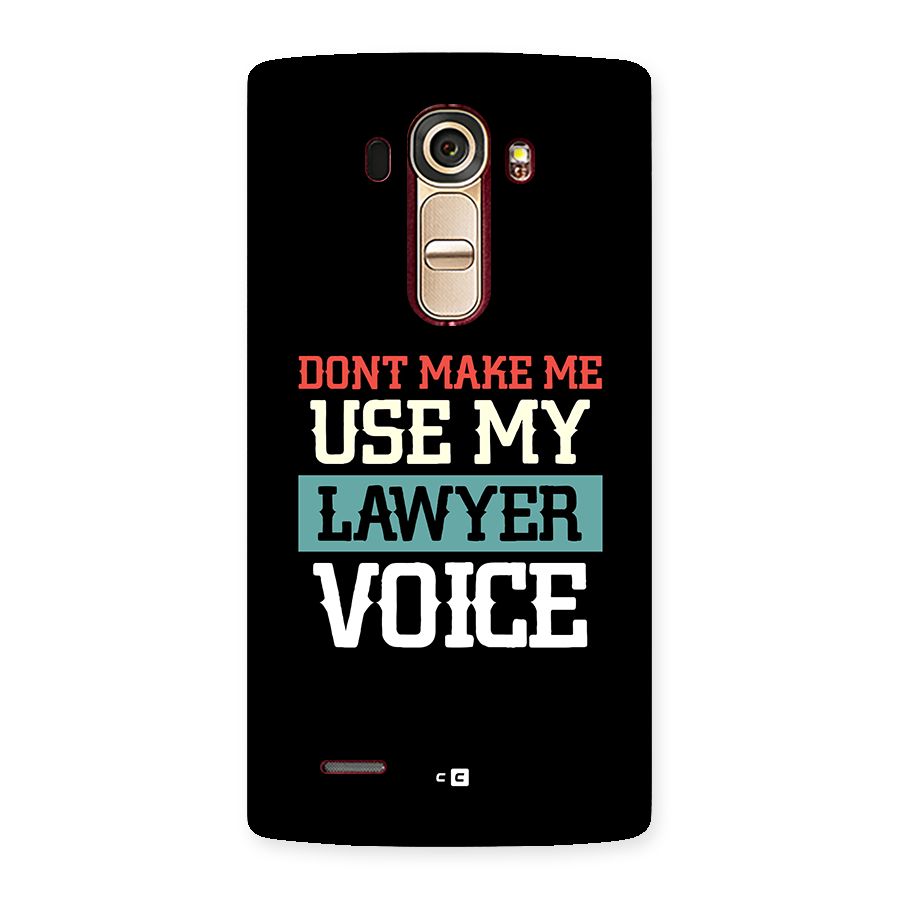 Lawyer Voice Back Case for LG G4