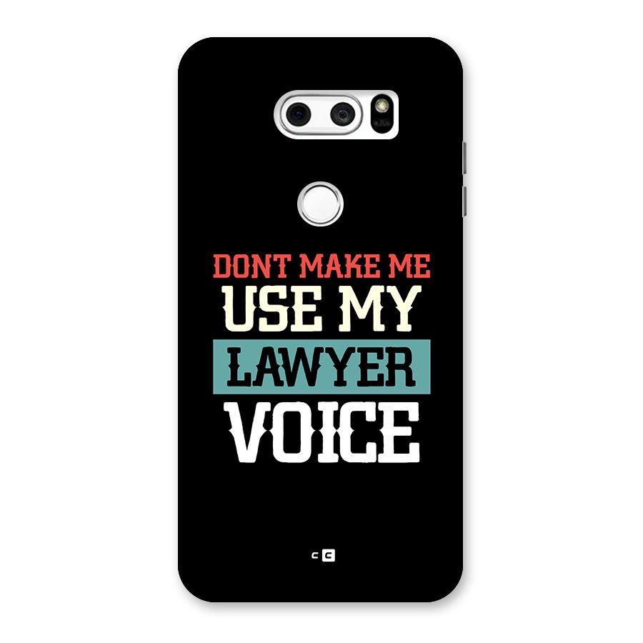 Lawyer Voice Back Case for LG V30