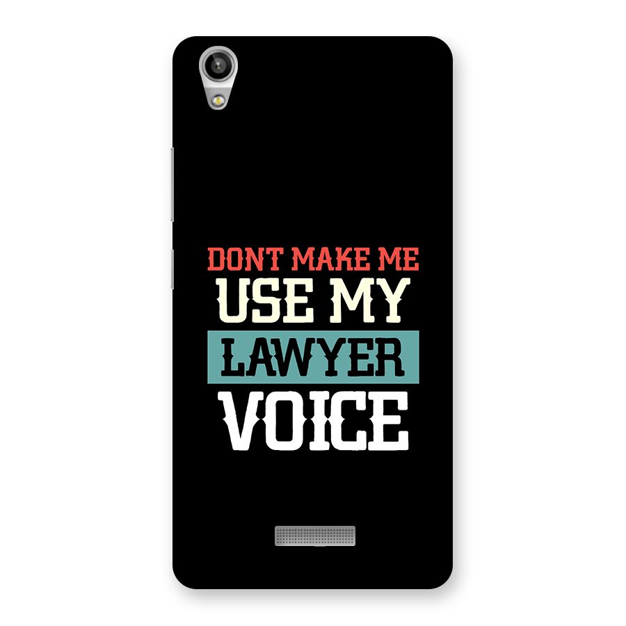 Lawyer Voice Back Case for Lava Pixel V1