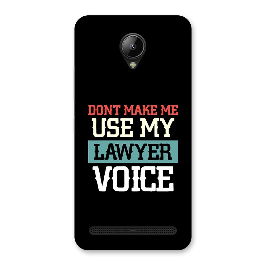 Lawyer Voice Back Case for Lenovo C2