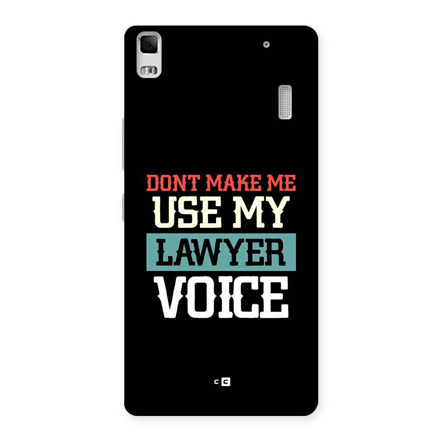 Lawyer Voice Back Case for Lenovo K3 Note