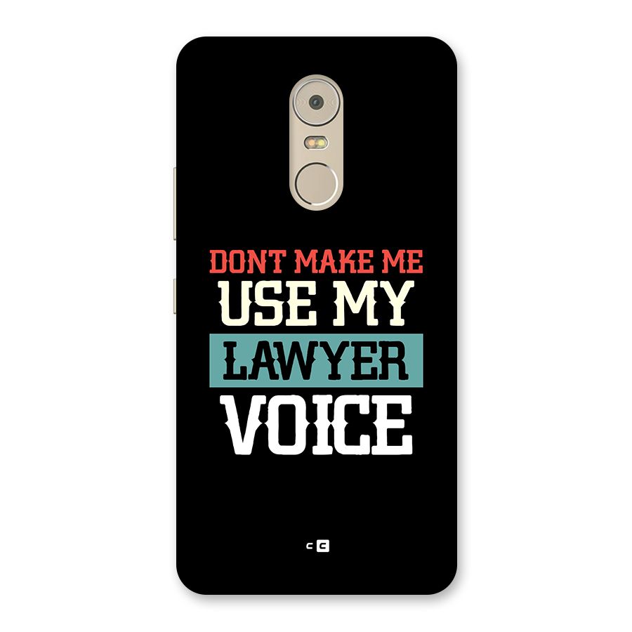 Lawyer Voice Back Case for Lenovo K6 Note