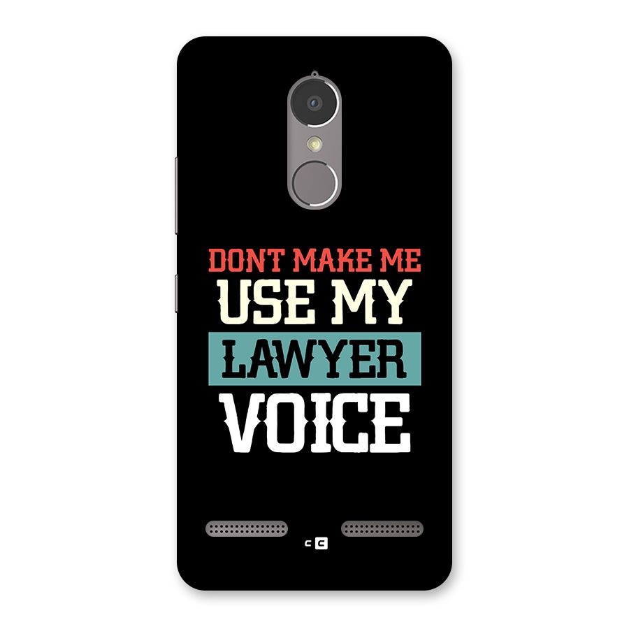 Lawyer Voice Back Case for Lenovo K6 Power