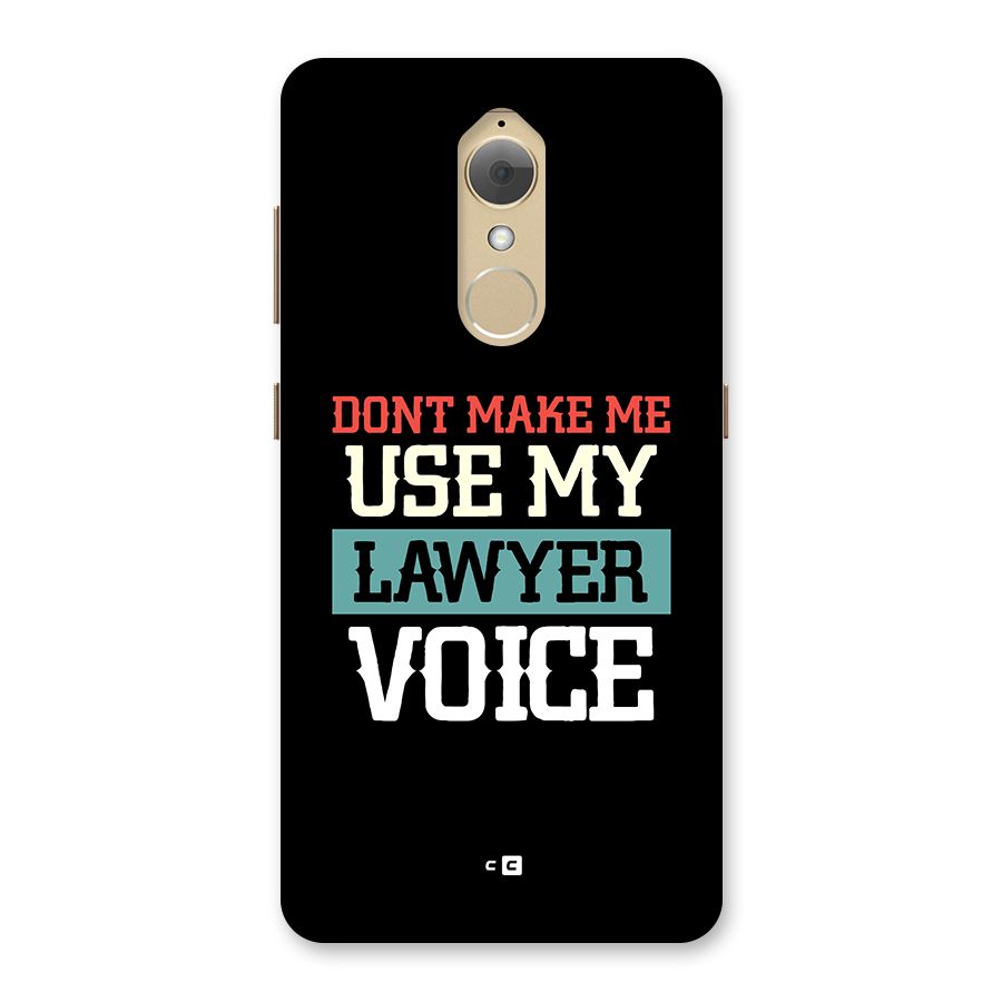 Lawyer Voice Back Case for Lenovo K8