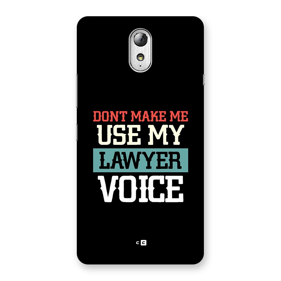 Lawyer Voice Back Case for Lenovo Vibe P1M