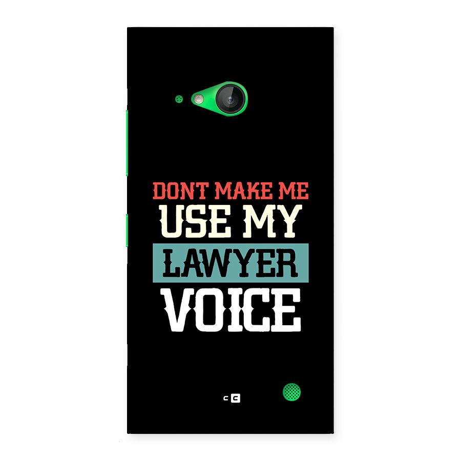Lawyer Voice Back Case for Lumia 730