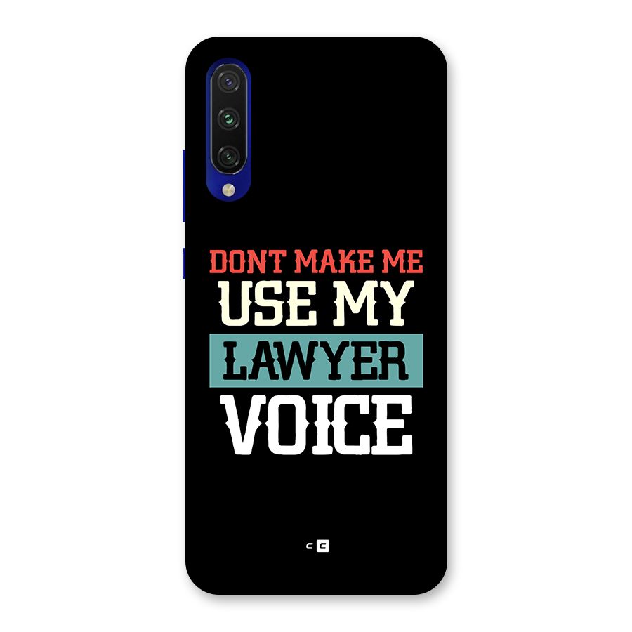 Lawyer Voice Back Case for Mi A3