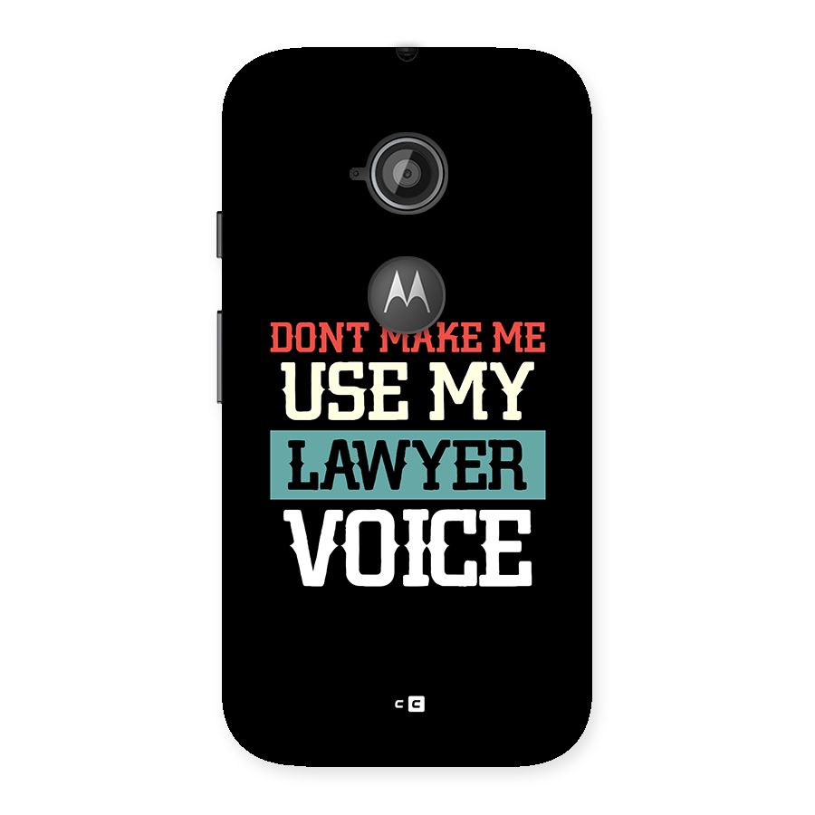 Lawyer Voice Back Case for Moto E 2nd Gen