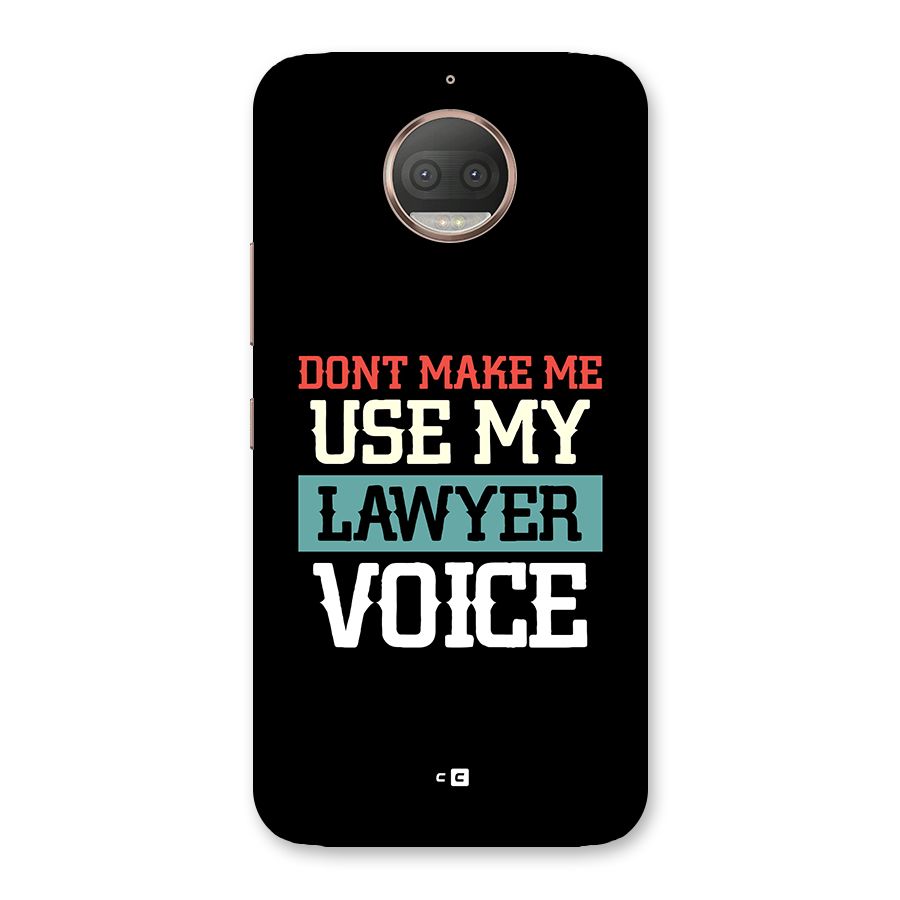 Lawyer Voice Back Case for Moto G5s Plus