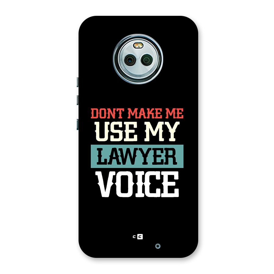Lawyer Voice Back Case for Moto X4