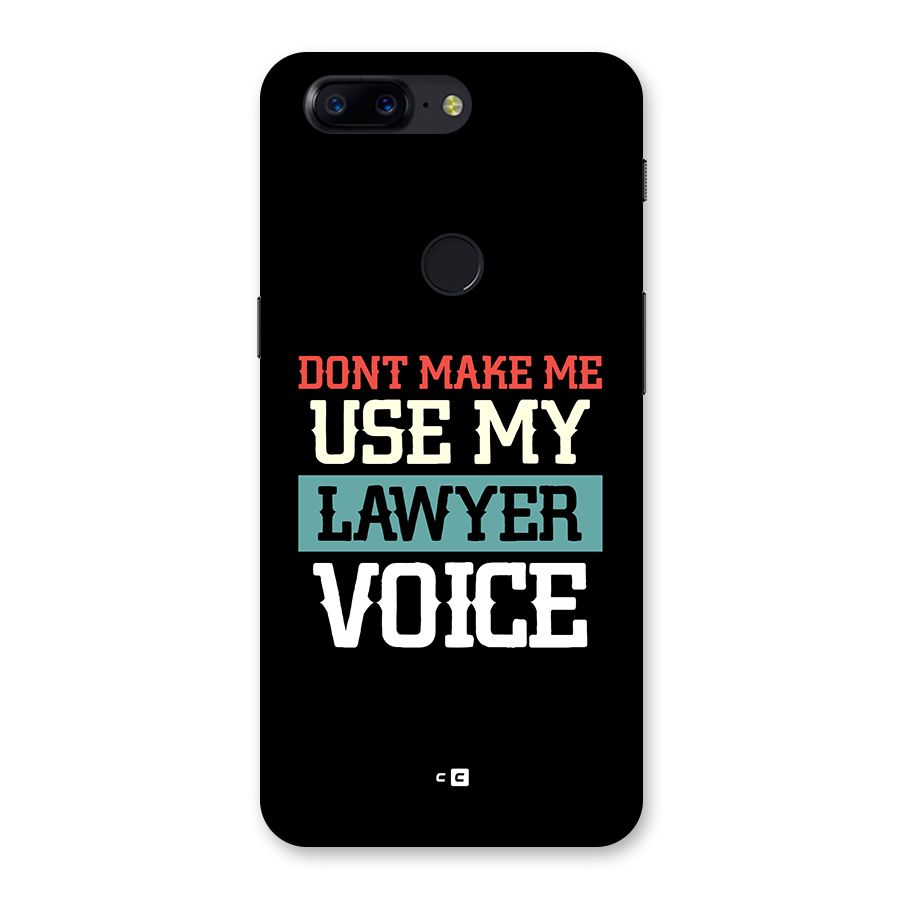 Lawyer Voice Back Case for OnePlus 5T