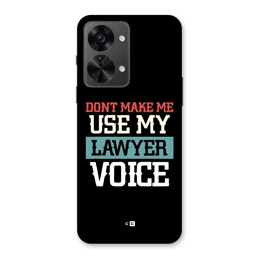 Lawyer Voice Back Case for OnePlus Nord 2T