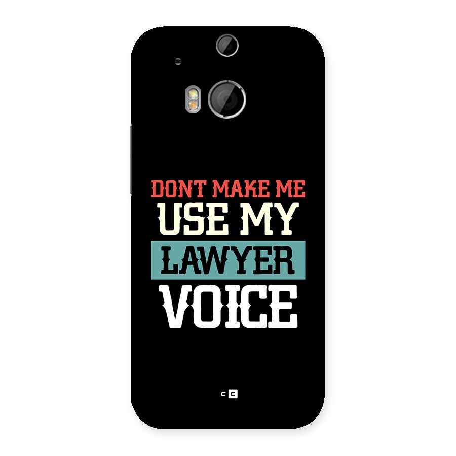 Lawyer Voice Back Case for One M8