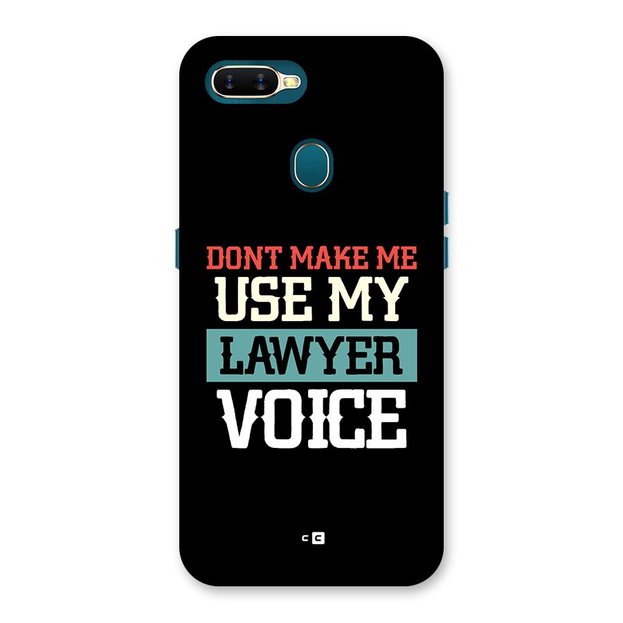 Lawyer Voice Back Case for Oppo A12s