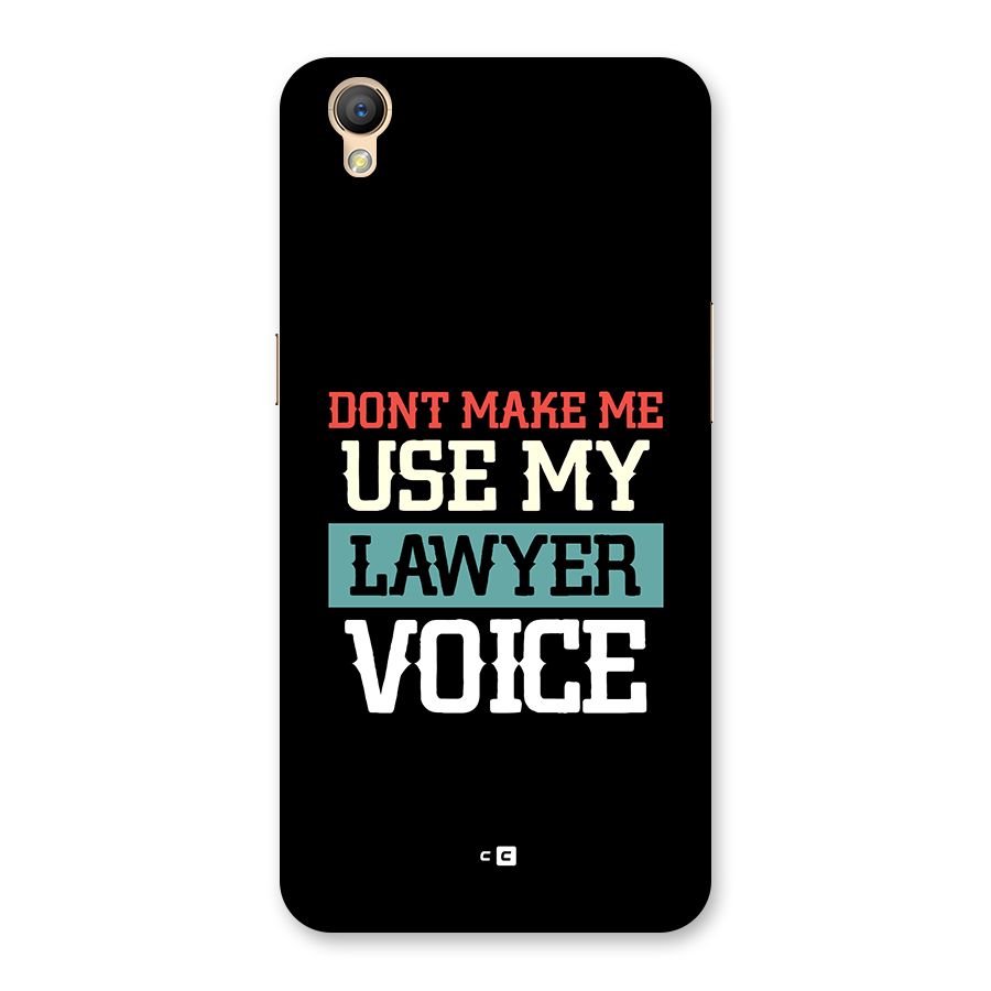 Lawyer Voice Back Case for Oppo A37