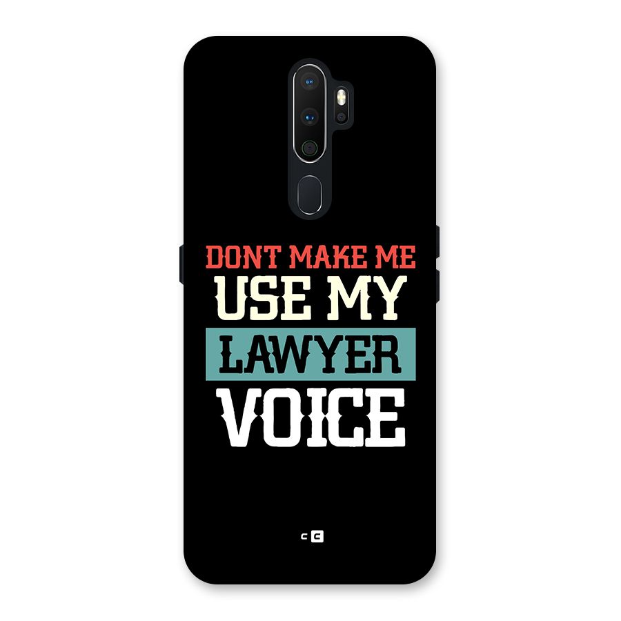 Lawyer Voice Back Case for Oppo A5 (2020)