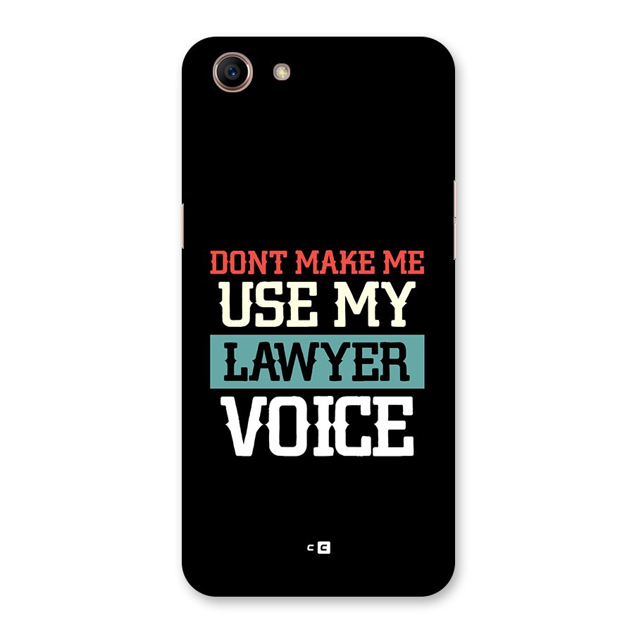 Lawyer Voice Back Case for Oppo A83 (2018)