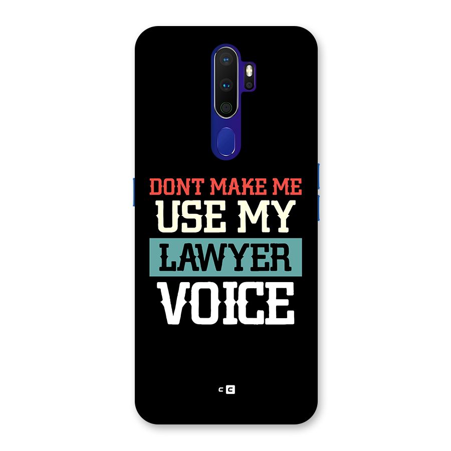 Lawyer Voice Back Case for Oppo A9 (2020)