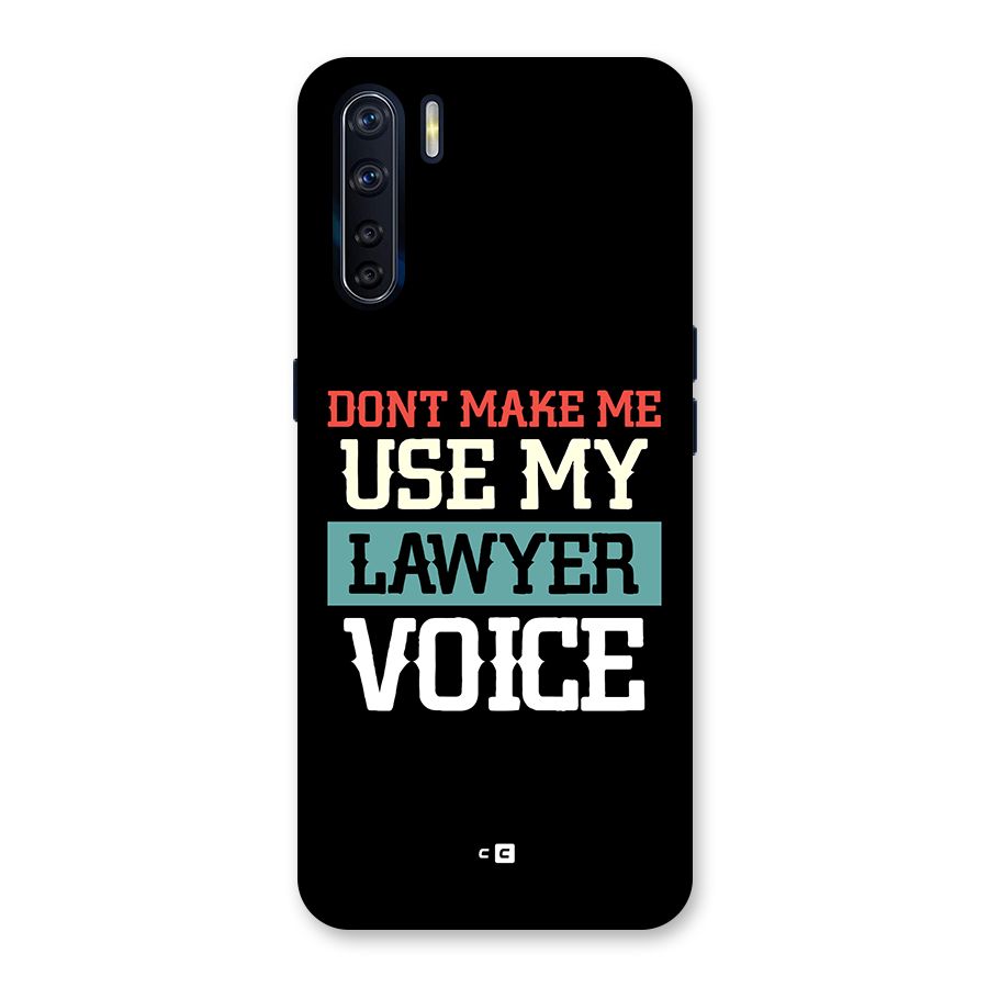 Lawyer Voice Back Case for Oppo F15