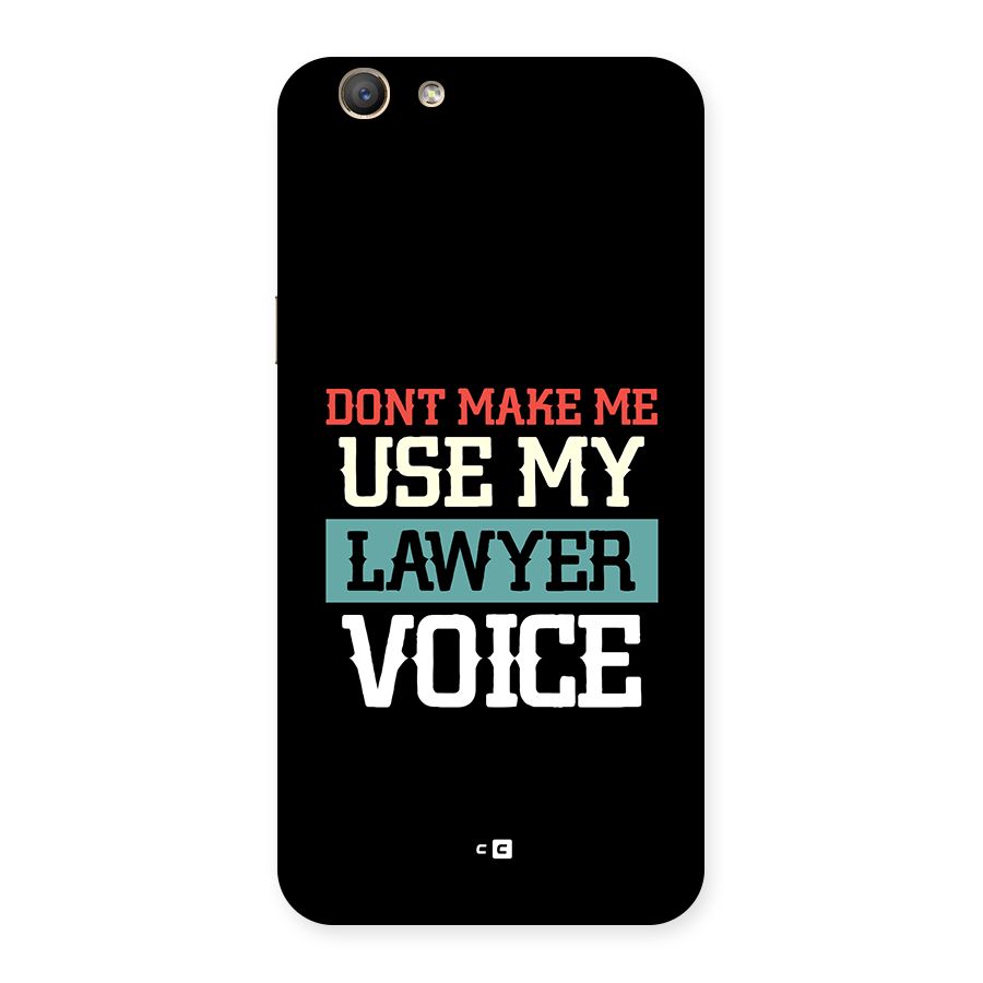 Lawyer Voice Back Case for Oppo F1s