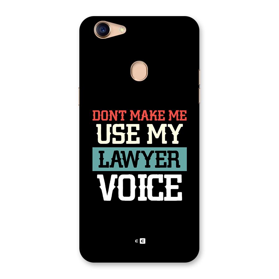 Lawyer Voice Back Case for Oppo F5 Youth