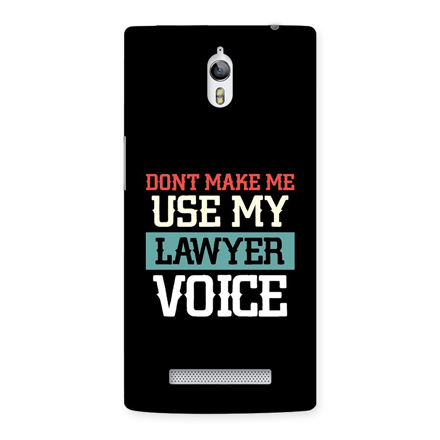 Lawyer Voice Back Case for Oppo Find 7