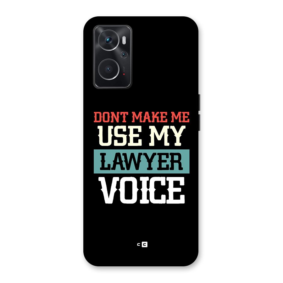 Lawyer Voice Back Case for Oppo K10 4G