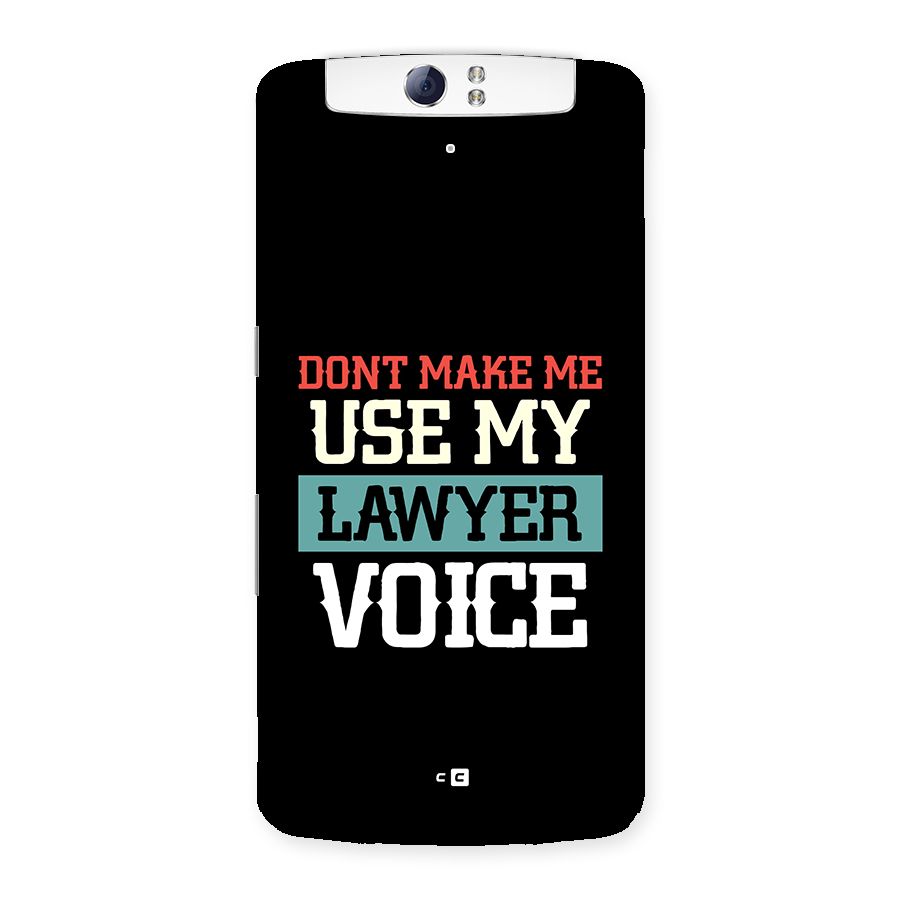 Lawyer Voice Back Case for Oppo N1