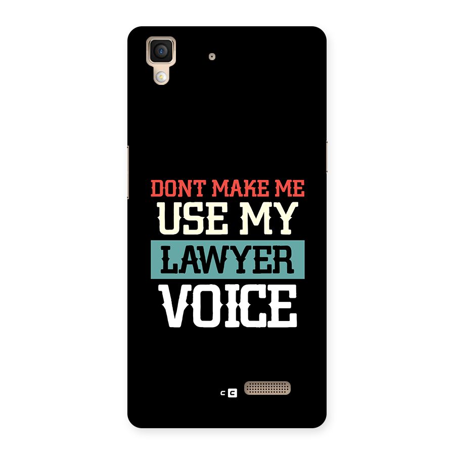 Lawyer Voice Back Case for Oppo R7