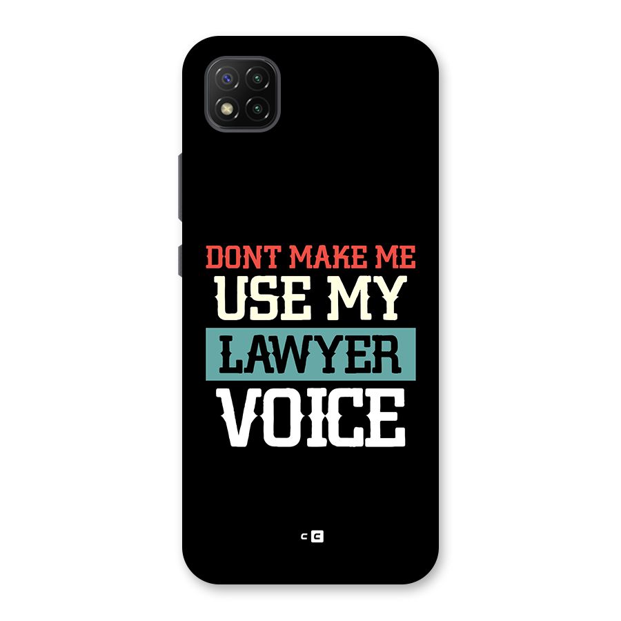 Lawyer Voice Back Case for Poco C3