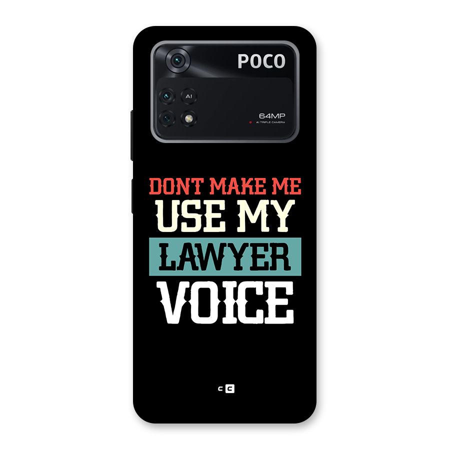 Lawyer Voice Back Case for Poco M4 Pro 4G