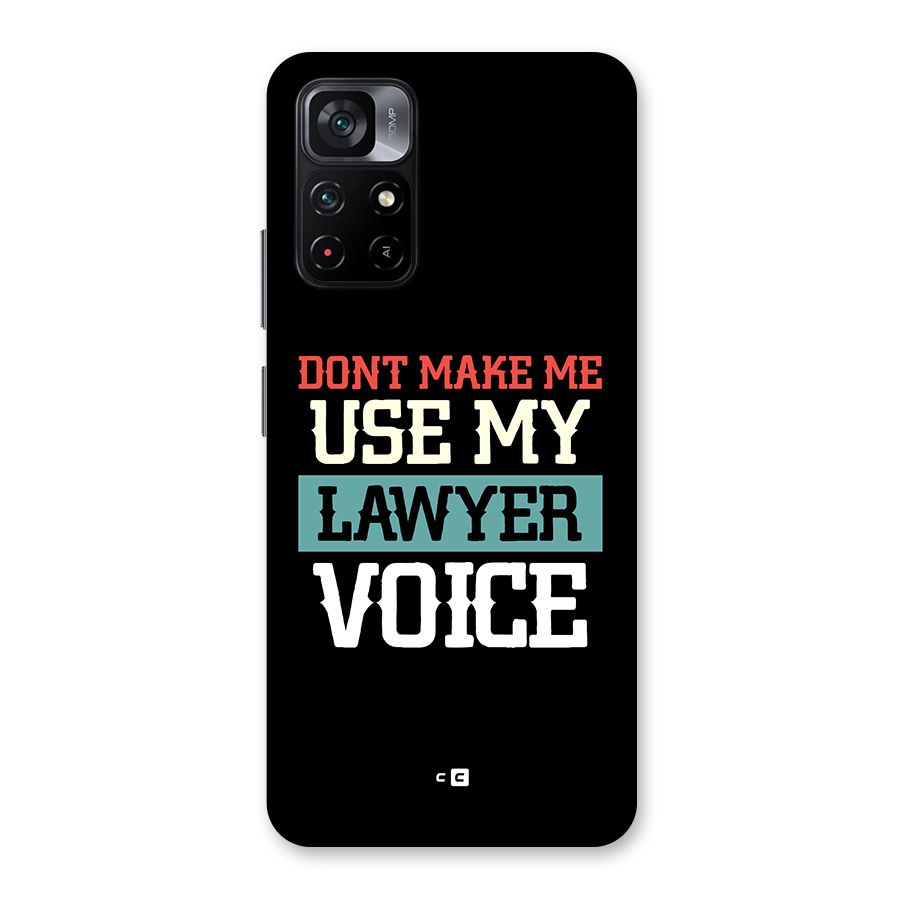 Lawyer Voice Back Case for Poco M4 Pro 5G