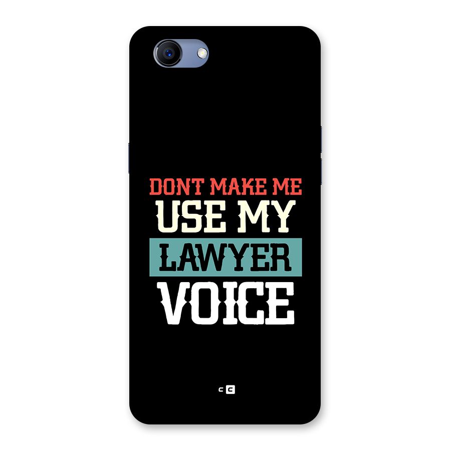 Lawyer Voice Back Case for Realme 1