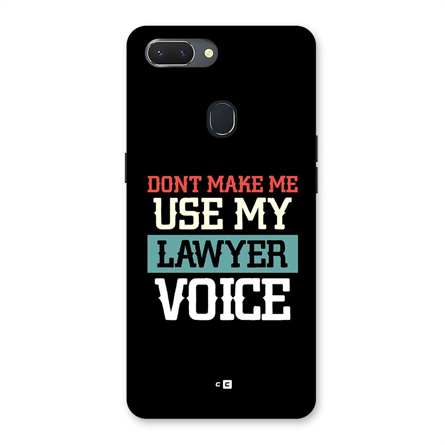 Lawyer Voice Back Case for Realme 2