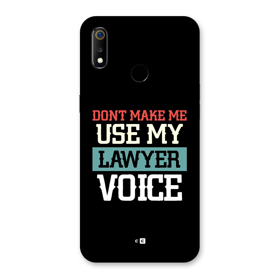 Lawyer Voice Back Case for Realme 3