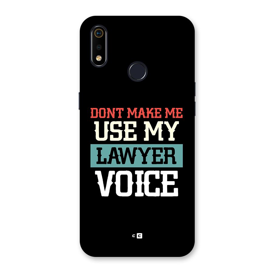 Lawyer Voice Back Case for Realme 3i