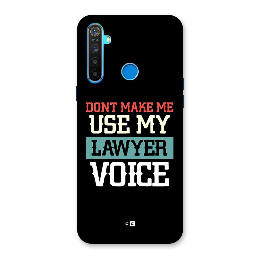 Lawyer Voice Back Case for Realme 5
