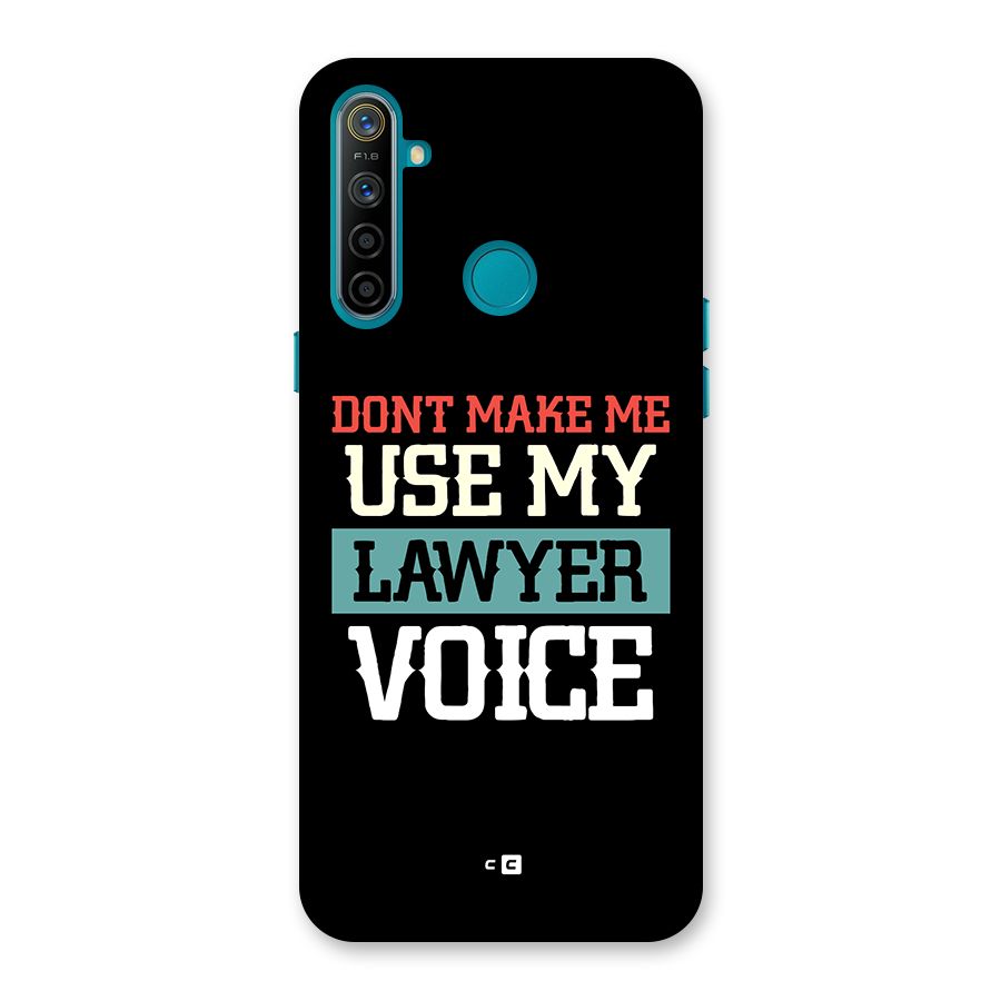 Lawyer Voice Back Case for Realme 5i