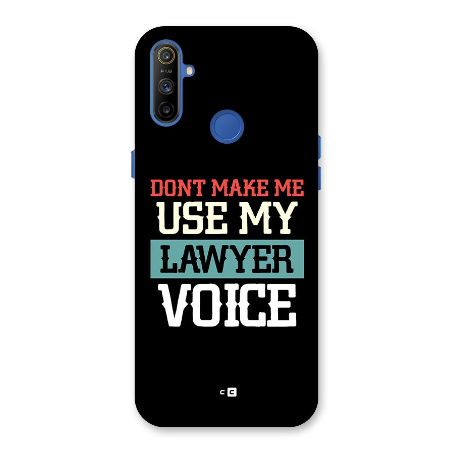 Lawyer Voice Back Case for Realme Narzo 10A