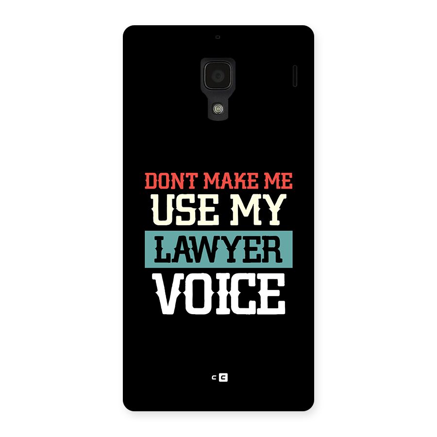Lawyer Voice Back Case for Redmi 1s