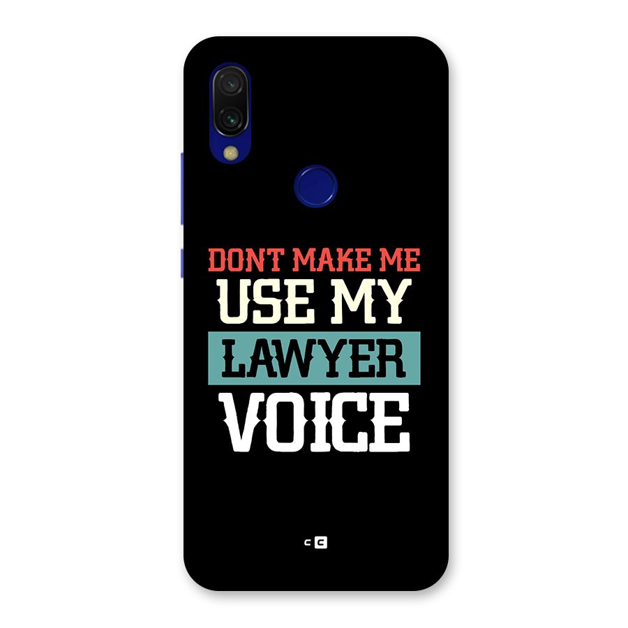 Lawyer Voice Back Case for Redmi 7