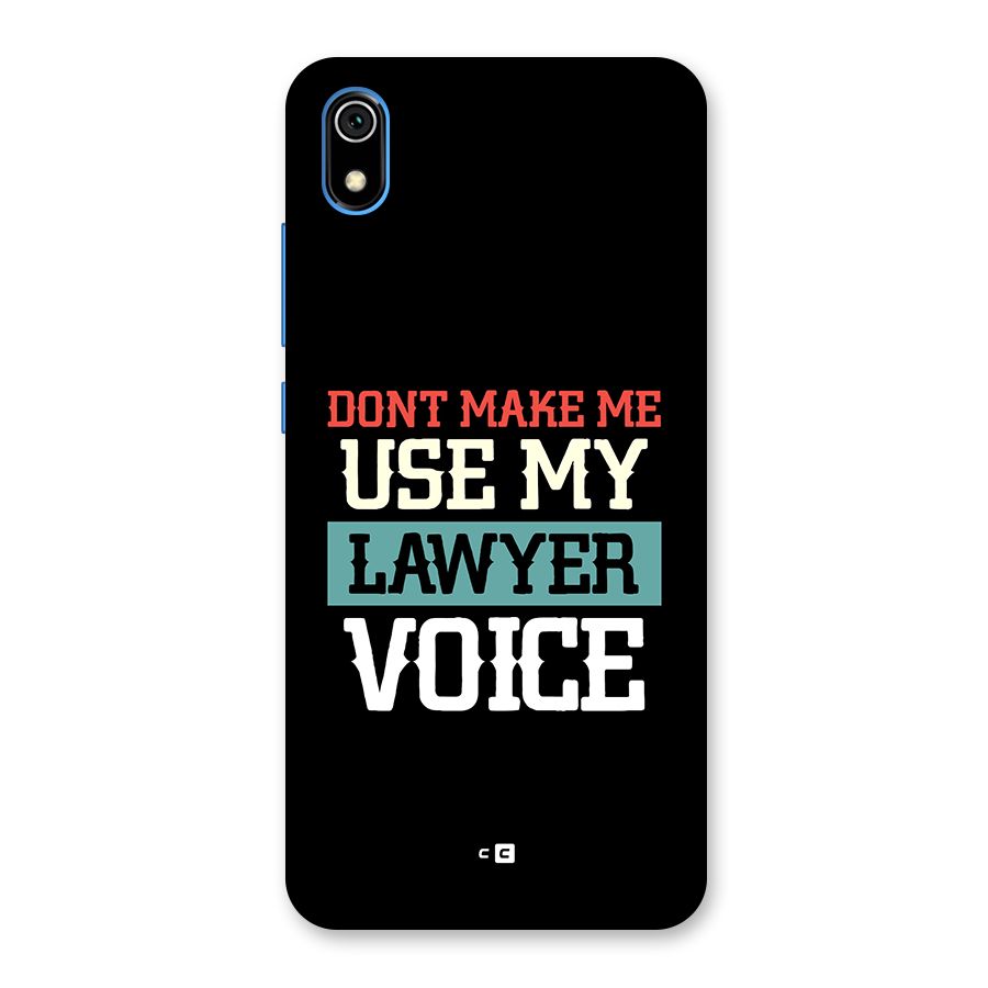 Lawyer Voice Back Case for Redmi 7A