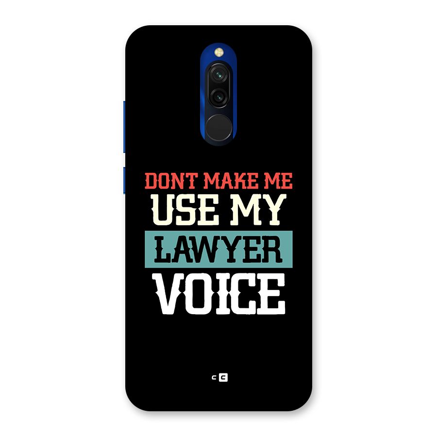 Lawyer Voice Back Case for Redmi 8