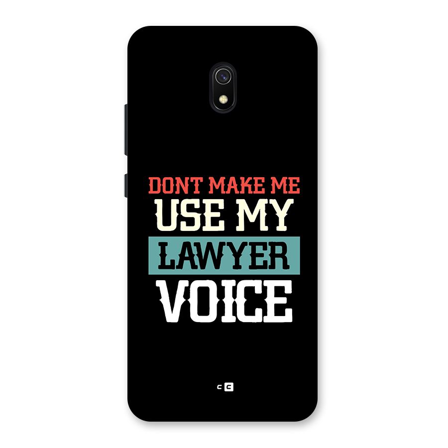 Lawyer Voice Back Case for Redmi 8A
