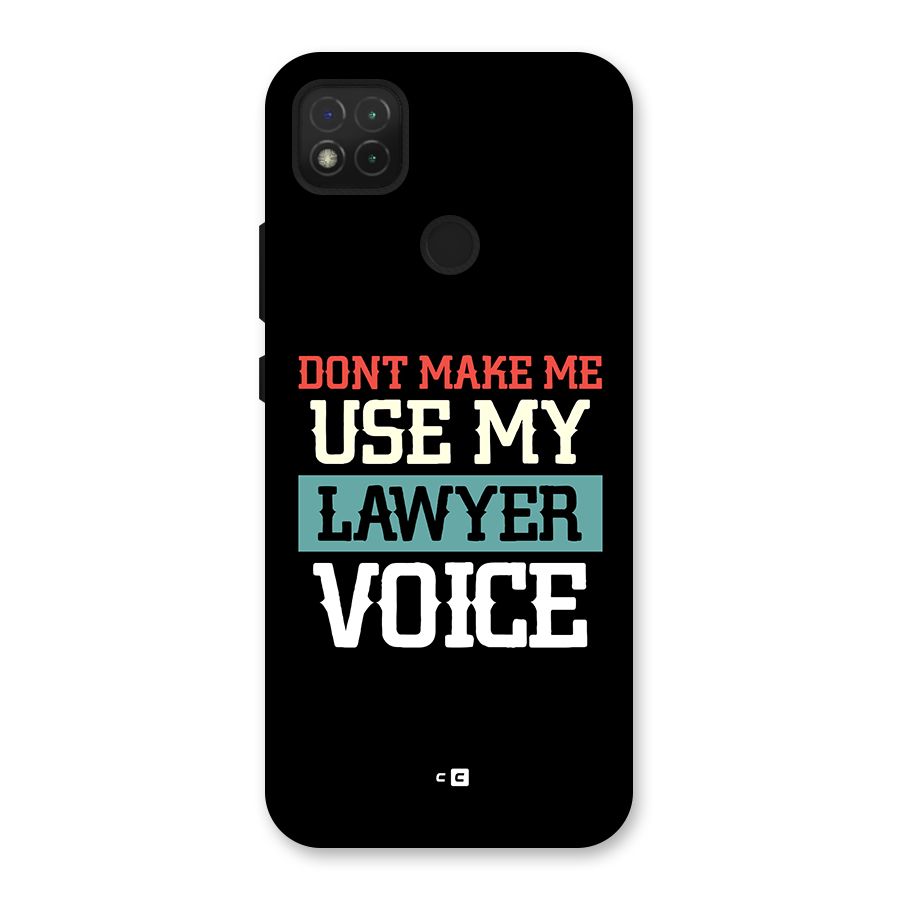 Lawyer Voice Back Case for Redmi 9 Activ