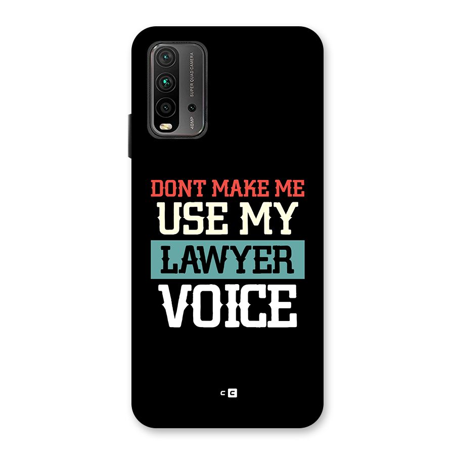 Lawyer Voice Back Case for Redmi 9 Power