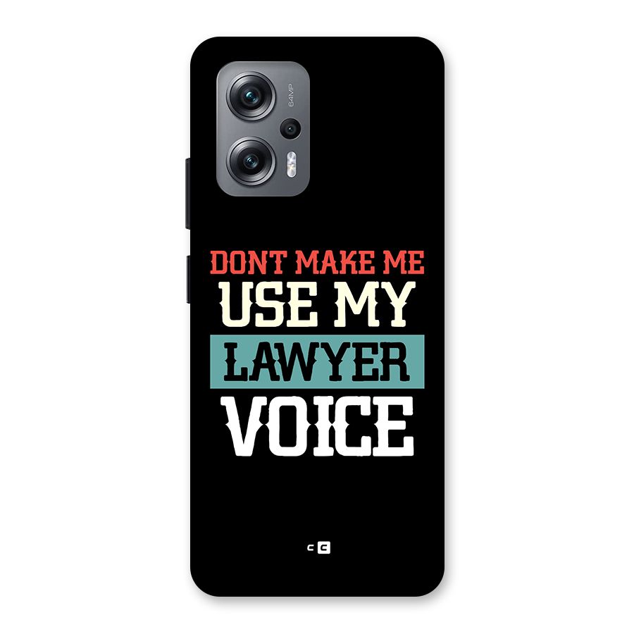 Lawyer Voice Back Case for Redmi K50i