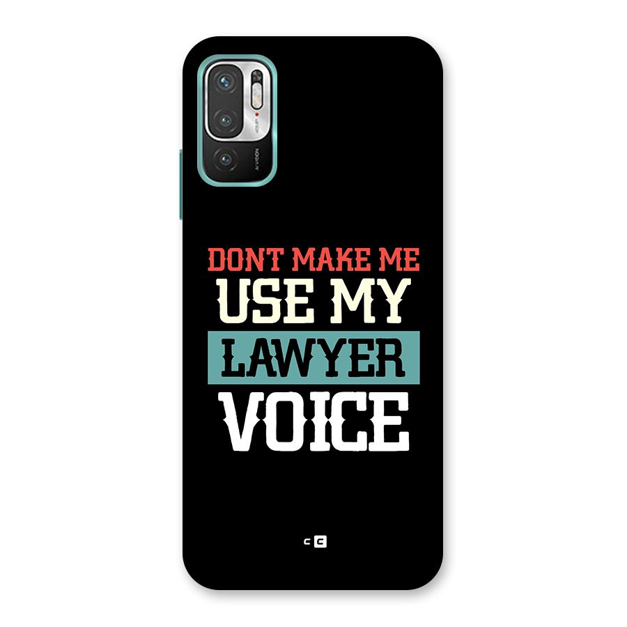 Lawyer Voice Back Case for Redmi Note 10T 5G