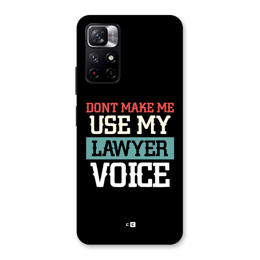 Lawyer Voice Back Case for Redmi Note 11T 5G